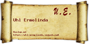 Uhl Ermelinda névjegykártya